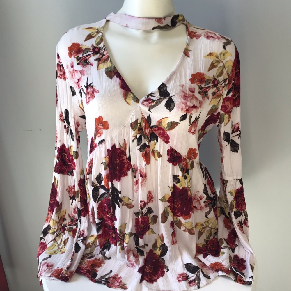 Floral Bohemian Style Top